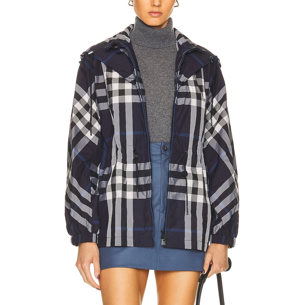 Burberry Checked Multicolor Lisby Windbreaker Siz… - image 1
